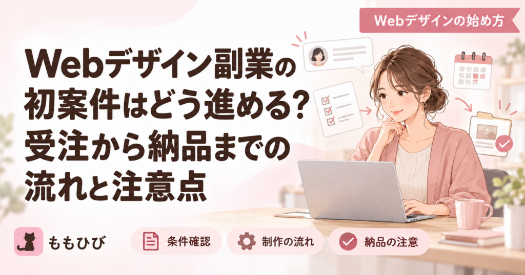 Webデザイン副業の初案件を受注から納品まで進める流れと注意点を解説する