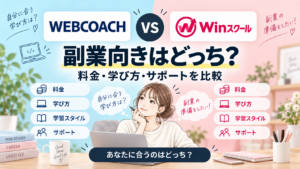 WEBCOACHとWinスクールの料金・学び方・サポートを比較する