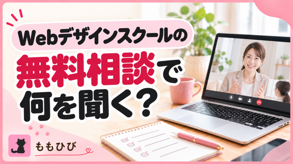 Webデザインスクールの無料相談で何を聞く？質問リストを紹介する