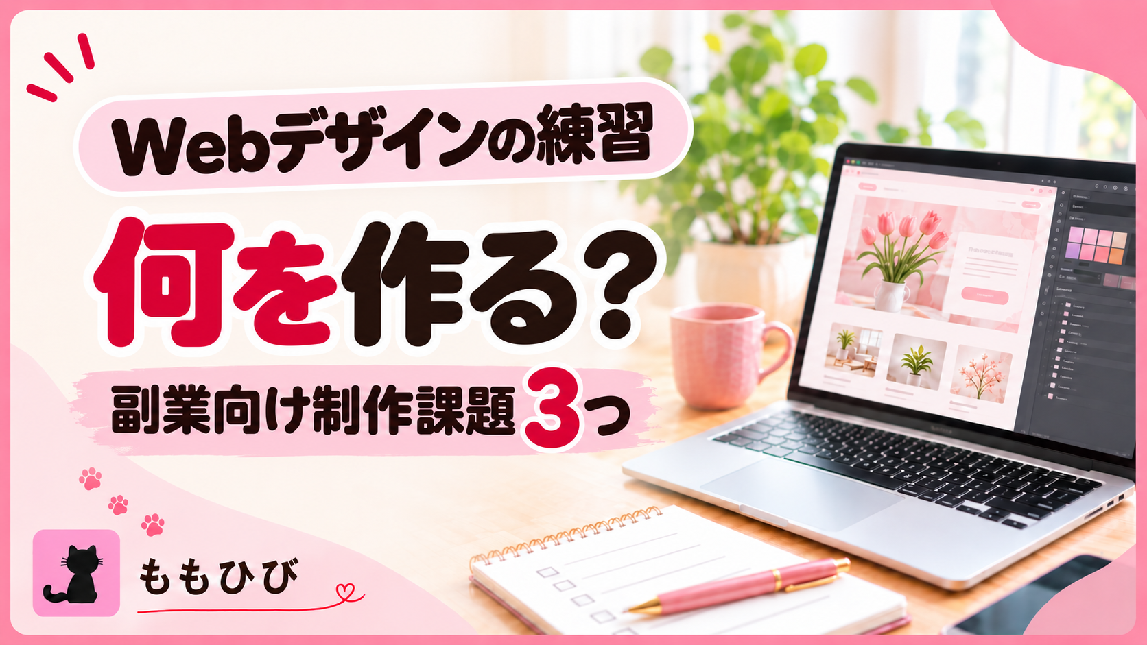 Webデザインの練習は何を作る？副業向けの制作課題3つ
